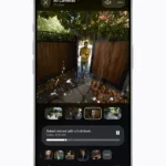 Home-app in iOS 27 toont een door AI gegenereerde beschrijving bij een camerabeeld op een iPhone