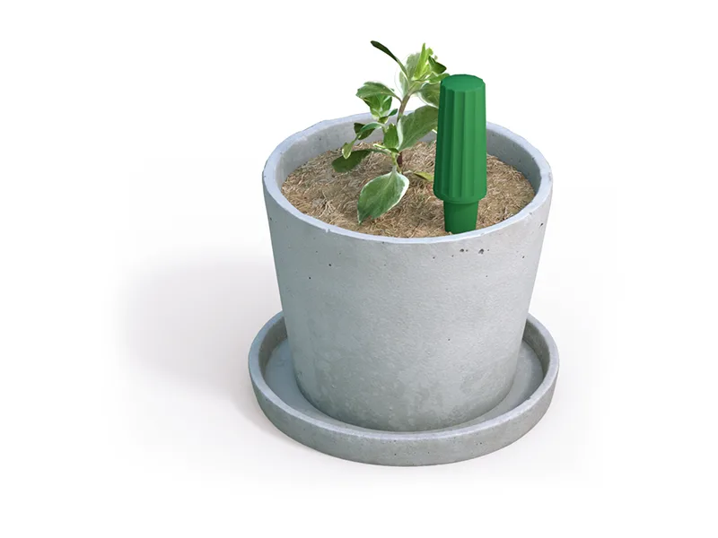 Third Reality bodemvochtsensor in een plantenbak